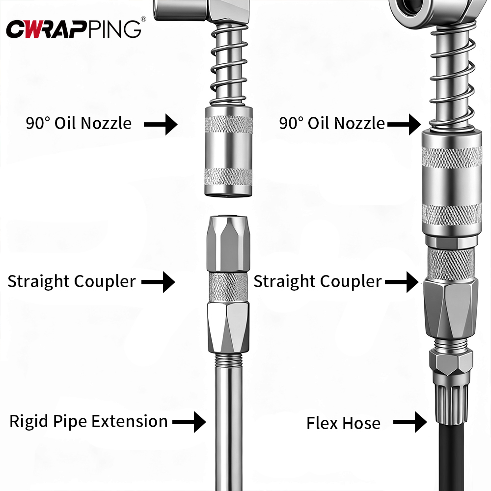 Workshop Tools Car - Grease Gun Adapter 90 Degree Coupler
