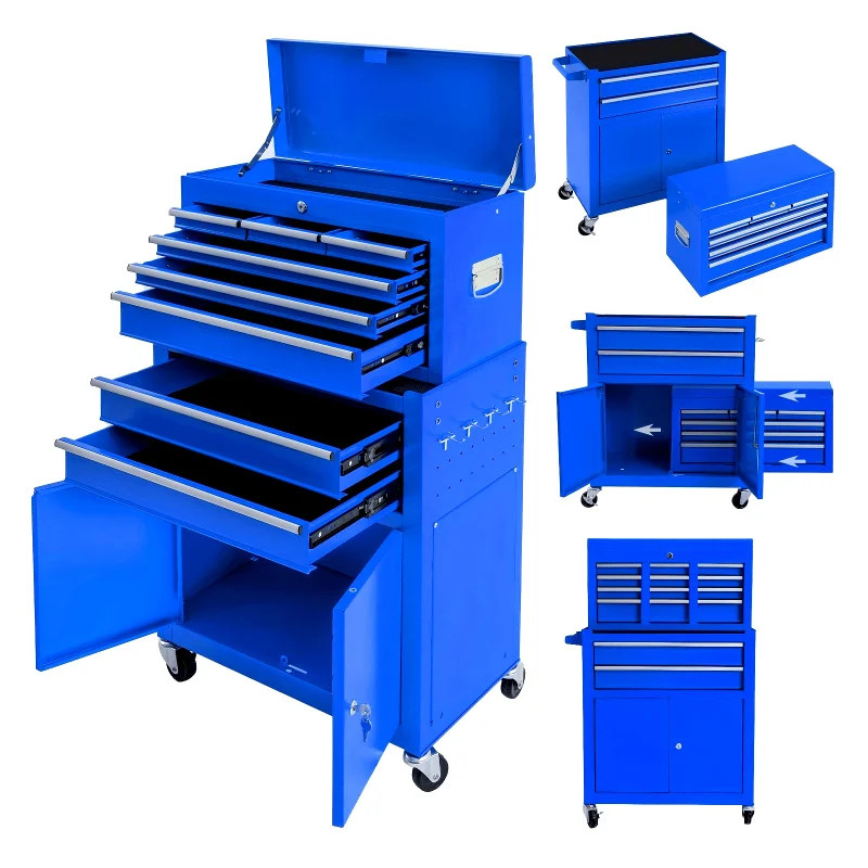 Heavy-Duty 8-Drawer Rolling To - Workshop Tools Organizer 评论和价格