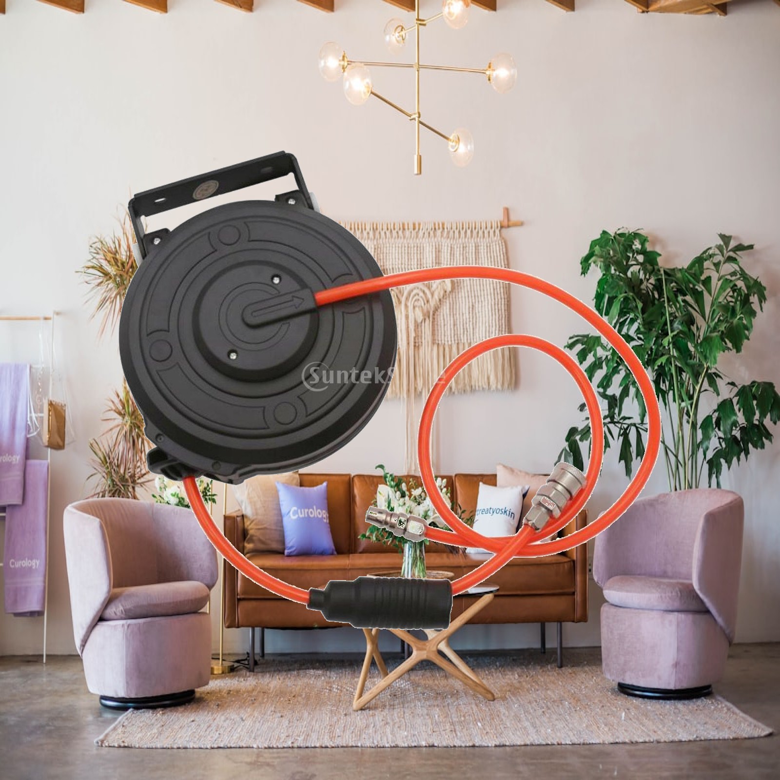 Retractable Pneumatic Air Hose - Tools For Garage 评论和价格