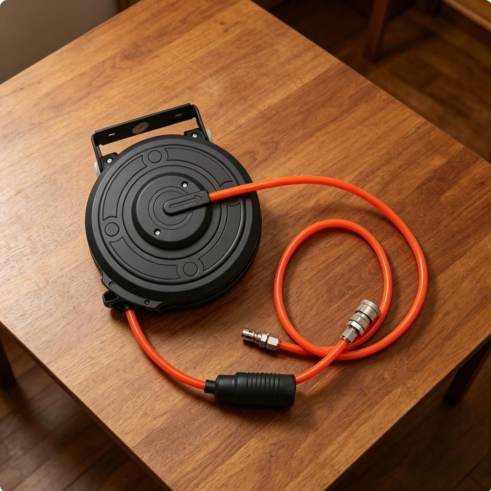 Retractable Pneumatic Air Hose - Tools For Garage 评论和价格
