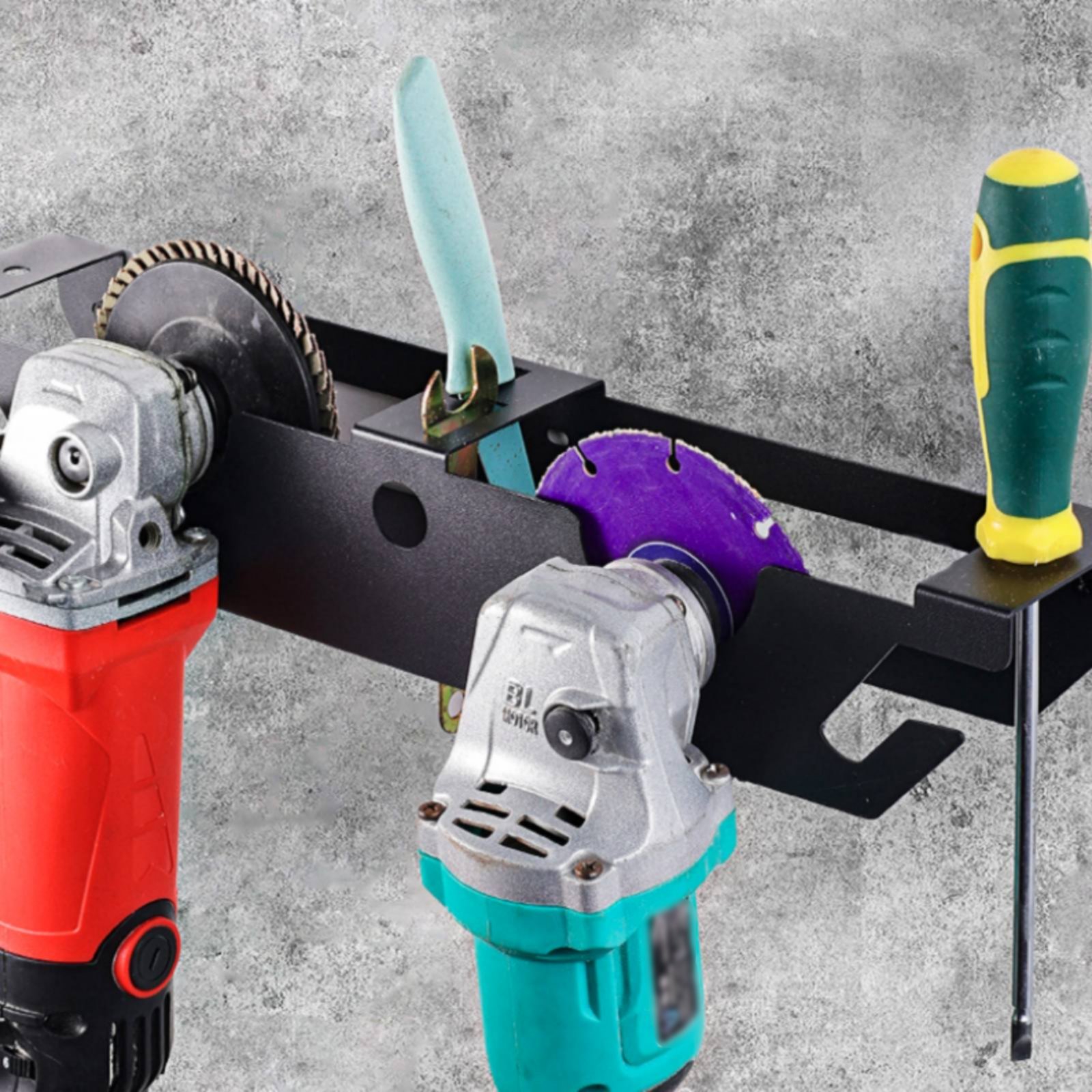 4 Bay Angle Grinder Rack Heavy - Tools In Metal Workshop 评论和价格