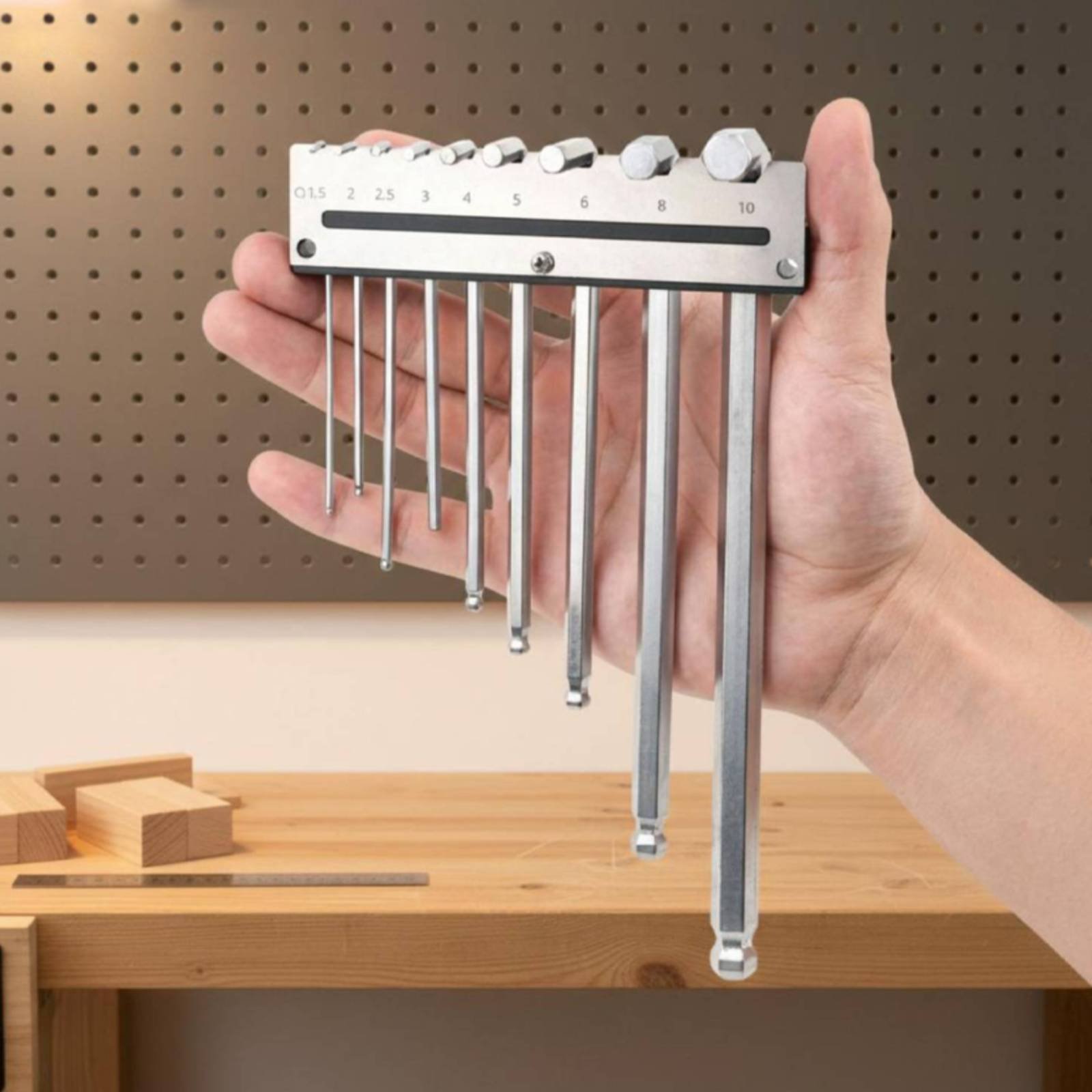 Wall Mounted Hex Key Holder Me - Tools In Metal Workshop 评论和价格