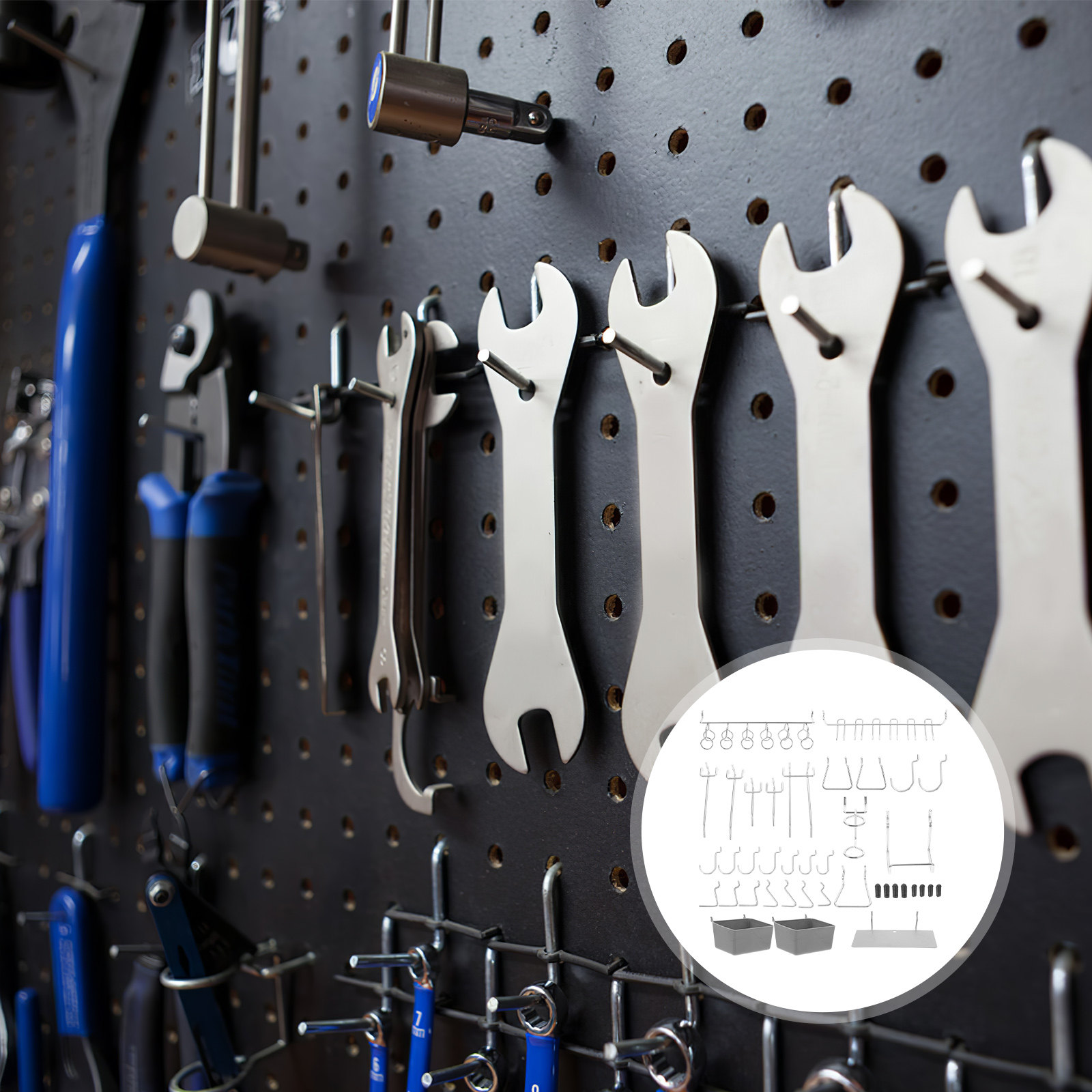 140Pcs Metal Pegboard Hooks Ki - Tools In Metal Workshop 评论和价格