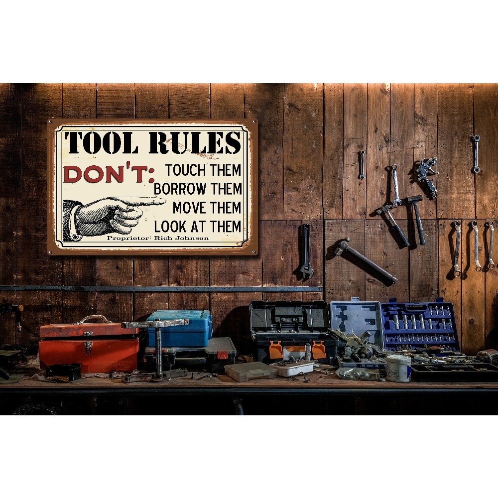 1pc Customizable Tool Rules Me - Workshop Tools And Names 评论和价格