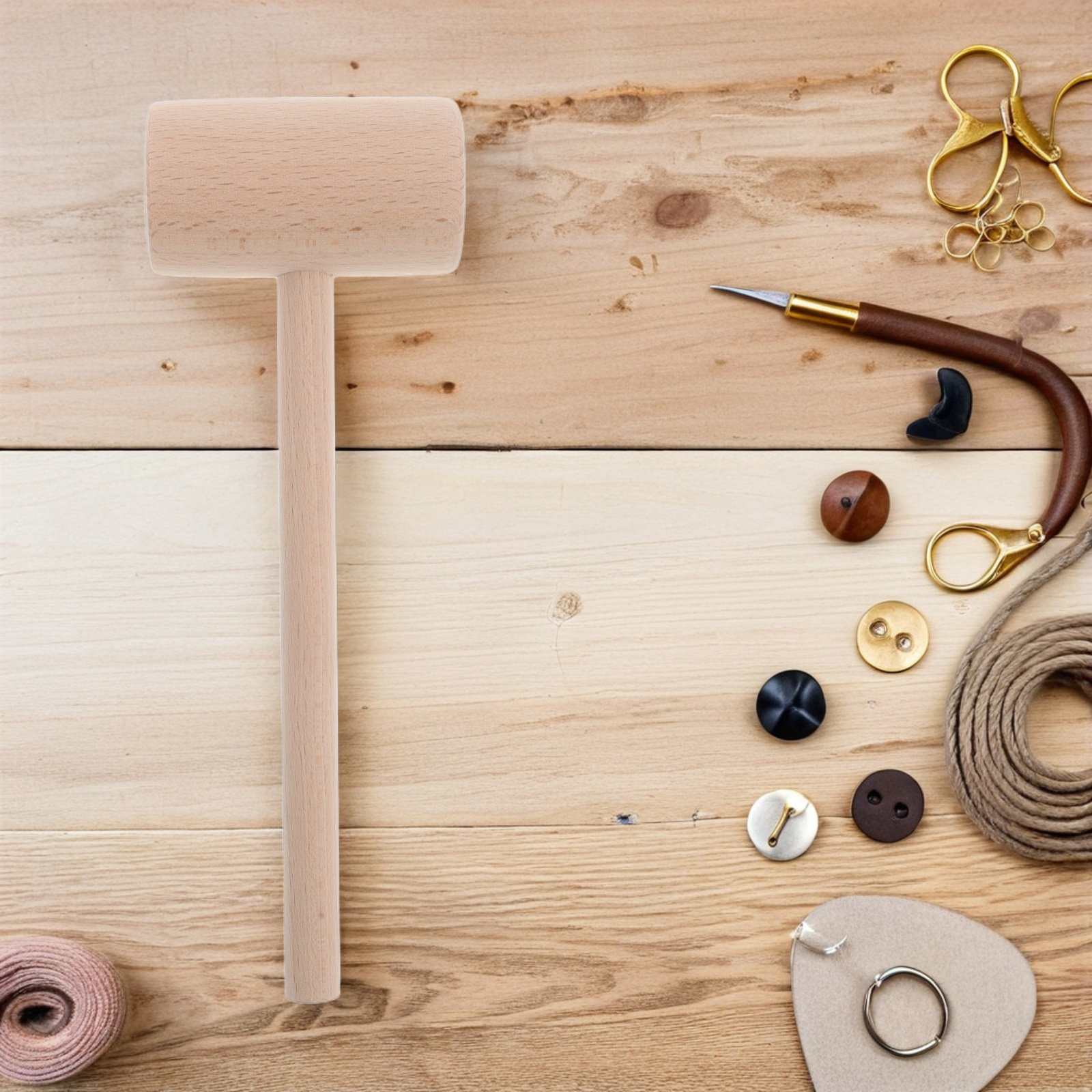 DIY Wooden Hammer for Crafts W - Mallet Wood Carving 评论和价格