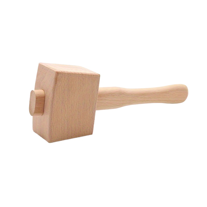 1Pc DIY Leather Beech Solid Wo - Mallet Wood Carving 评论和价格