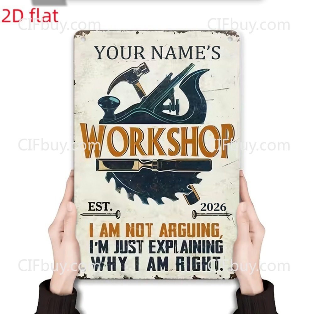 2D Flat Custom Name Workshop C - Workshop Tools And Names 评论和价格