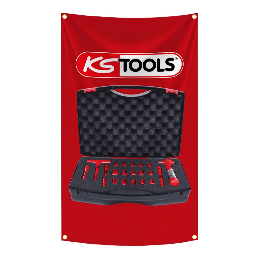 KS TOOLS Brand Flag Tapestry   - Ks Tools Workshop 评论和价格